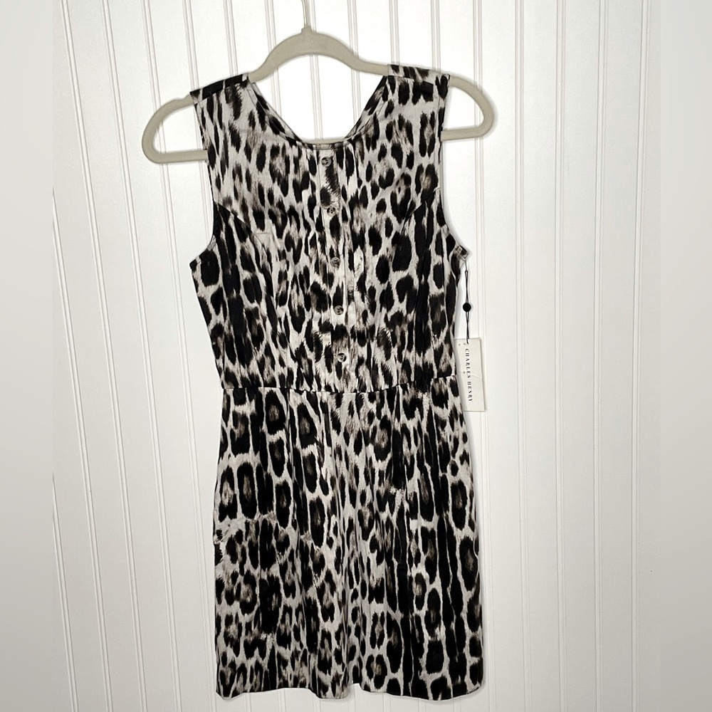 Charles Henry Animal Print dress NWT